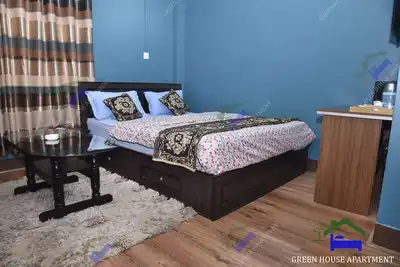 Image de Chambre simple, salon, cuisine et salle de bain