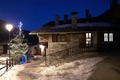 Image de Chalet dans un village de montagne caractéristique