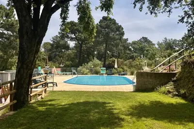 Image de Maison de vacances avec piscine. Appartement de trois pièces 5/6 pl.