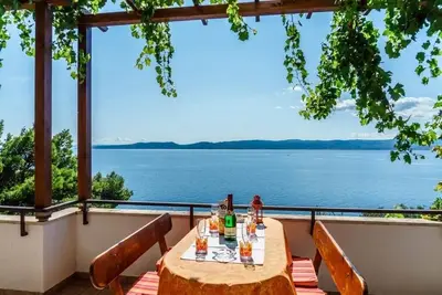 Image de Appartement dans Pisak avec vue mer, terrasse, Climatisation, Wifi (102-4)