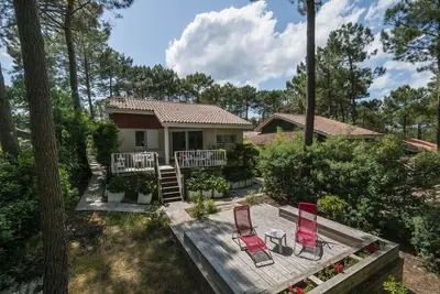 Image de Maison classée 1* pour 6 personnes, résidence avec piscine, Lacanau Océan