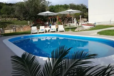Appartement dans Kampor avec terrasse, Climatisation, Wifi (4235-3)