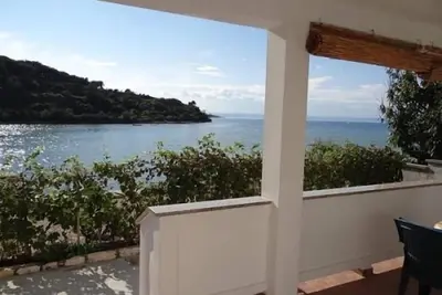 Appartement dans Kampor avec vue mer, terrasse, Climatisation, Wifi (3708-1)