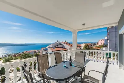 Image de Appartement dans Crikvenica avec vue mer, terrasse, Climatisation, Wifi (3492-2)