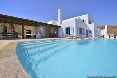 Image de Villa privée avec piscine Mykonos Grèce, location vacances Mykonos, villa de luxe mykonos
