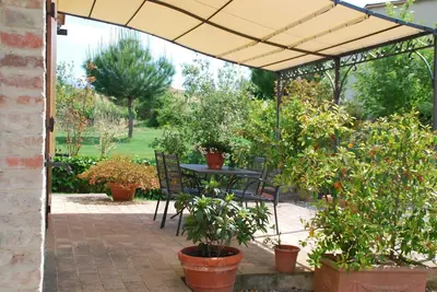 Image de Toscane: ferme avec piscine au coeur de Valdorcia, Appartement 4 + 2