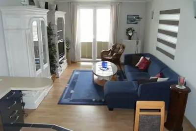 Image de Duhner Düne Apartment 4, non fumeur, WiFi, ascenseur, balcon, chaise de plage sur la plage (en saison)