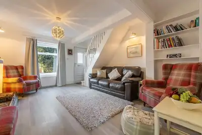 Ce charmant chalet convivial chien est une base confortable pour des vacances ou un court séjour