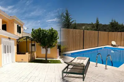 Image de Villa Sonia (villas Anthemis) - Piscine privée, barbecue privé, aire de jeux pour enfants!