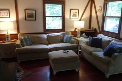 Image de Chalet Newfound Lake Nh avec droits de propriété sur la plage