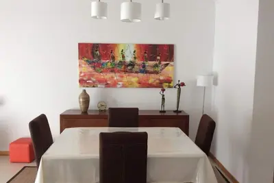 Image de Vieux Ville Albufeira T1 avec des restaurants et de la plage