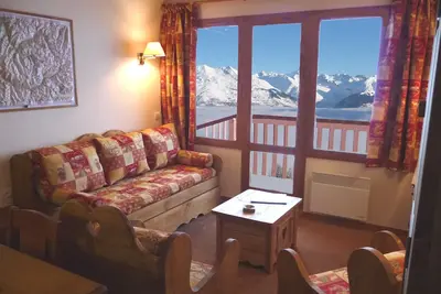 Image de Les Coches: Duplex de standing, chaleureux, vue majestueuse, pied pistes