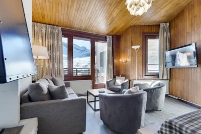 Image de Tignes Val Claret : Duplex 4 pièces pour 8 personnes avec Wifi et balcon