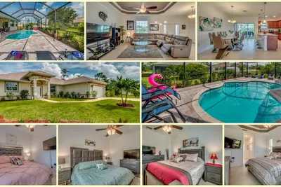 Nouveau! Villa avec piscine, 2-8 personnes, 4 chambres / 3 bains à Bonita Springs