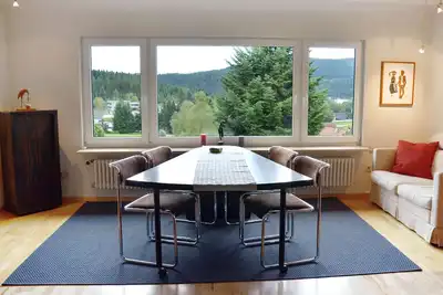 Image de Très bel appartement grand (102m2) et central avec vue sur le lac à Schluchsee