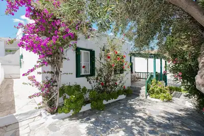 Charmante maison entre deux plages: Platy Gialos et Psarou