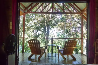 Image de Surf Break At Paunch: profitez des vues sur le surf et la cabane dans notre cabane dans les arbres