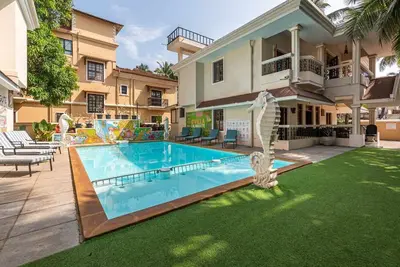 Image de Une villa pour les familles Ă 2 minutes Ă pied de la plage de Calangute