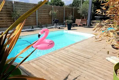 Image de Maison + Piscine Chauffee ☀️ Entre Bordeaux (12km) Et Ocean (40 km)