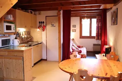 Image de Duplex cosy 33m² à Arêches-Beaufort, pour 4 pers. , pied des pistes, animaux admis, parking