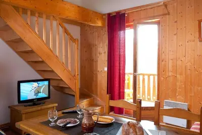 Image de Wifi, remise en forme, piscine, terrasse, balcon, parking, 35-40m², Saint Sorlin d'Arves