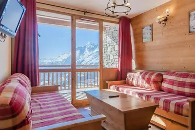 Image de Wifi, 150m des commerces, piscine, sauna, hammam, balcon, télévision, casier à ski, 30m², La Rosière