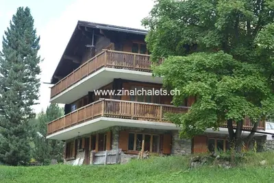 Image de Appartement en chalet à Zinal - 2 chambres à 2 lits - séjour - Tv câblée - cuisine - 1 douche/Wc - t