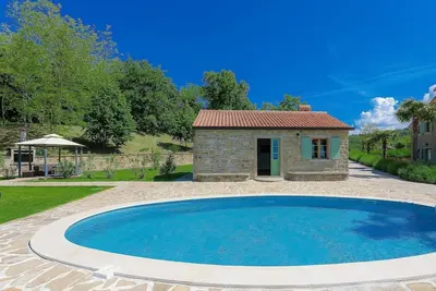 Maison de vacances privée avec climatisation, piscine privée, Wifi, Tv, patio, vue panoramique