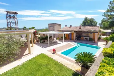 Image de Sa Mina. Spectacular finca with private pool Selva.