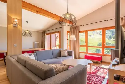 Image de Duplex 4 chambres avec piscine, spa et parking aux Arcs 1800