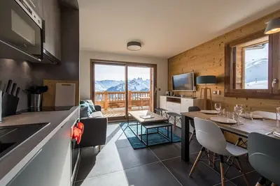 Image de Appartement haut de gamme sur les pistes, vue panoramique