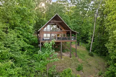 Image de Mountain Crest Treetop - Endroit idéal pour une escapade! Superbes vues sur la montagne Ozark!