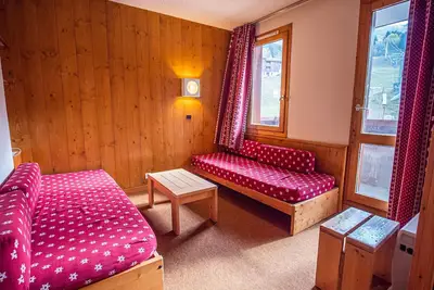 Image de Studio pratique à Valmorel, pied des pistes, 4 couchages, proche remontées et commerces
