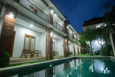 Image de Vue de la rizière supérieure à Kubu Bali