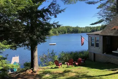 Image de Shangri-la: Magnifique chalet au bord du lac sur un lac privé