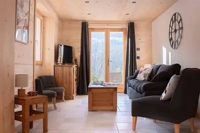 Image de \"La Ferme de Beaulieu\" 70 m2 spacieux appartement en chalet avec vue montagne