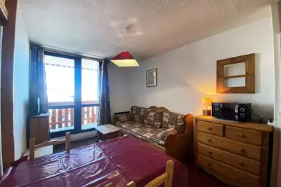 Image de Val Thorens location: studio pour 2 personnes exposé sud ouest, étage élevé, centre station