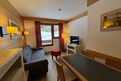 Image de Charmant 2 pièces pour 4 aux Menuires, pied des pistes, proche commerces et piscine