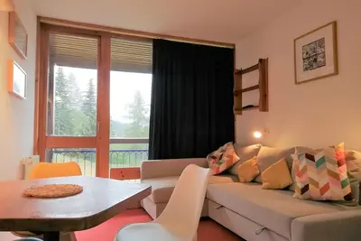 Image de Studio 4 pers, balcon sud-ouest, proche pistes et commerces, Arc 1800
