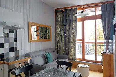 Image de Appartement rénové 2 pièces pour 5 pers, proche pistes et commodités à Arc 1800