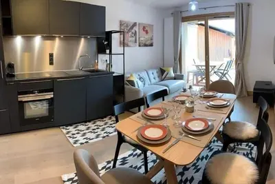Image de **Appartement de standing - 6 pers, 47m², 100m des pistes, Les Saisies**