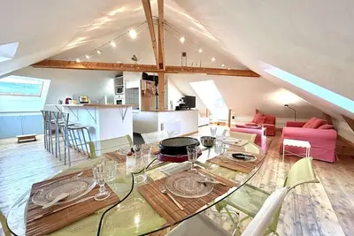 Image de Duplex 70m² 8 pers. à Briançon, proche télécabine, 2 chambres, coin nuit, parking privé