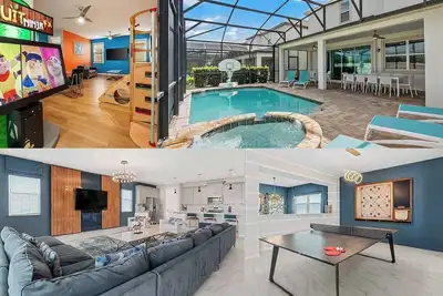 Image de Villa de luxe nouvellement construite avec piscine privée à quelques minutes des parcs thématiques!