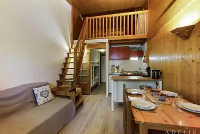 Image de Chaleureux studio mezzanine à 80m des pistes