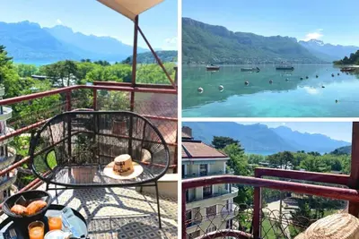 Image de Là-haut \" appart. à 200m du lac, terrasse vue lac