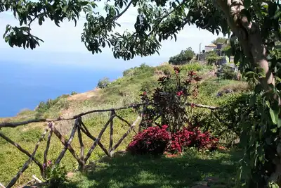 Image de Maison de campagne, terrasse, vue mer calme