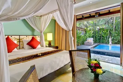 Image de Villa 1 chambre avec piscine dans le centre de Tuban, destination sud de Kuta Ă Bali