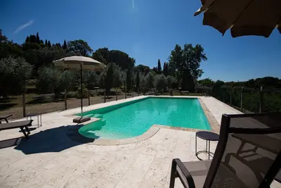 Maison de vacances privée avec piscine privée, climatisation, Wifi, Tv, terrasse, près de Cortone