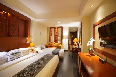 Image de Chambre Familiale à 2 minutes de la plage de Kuta