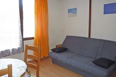 Image de Studio cosy 4 personnes au pied des pistes avec terrasse